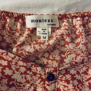 Orange Floral Dress ( does not have belt )